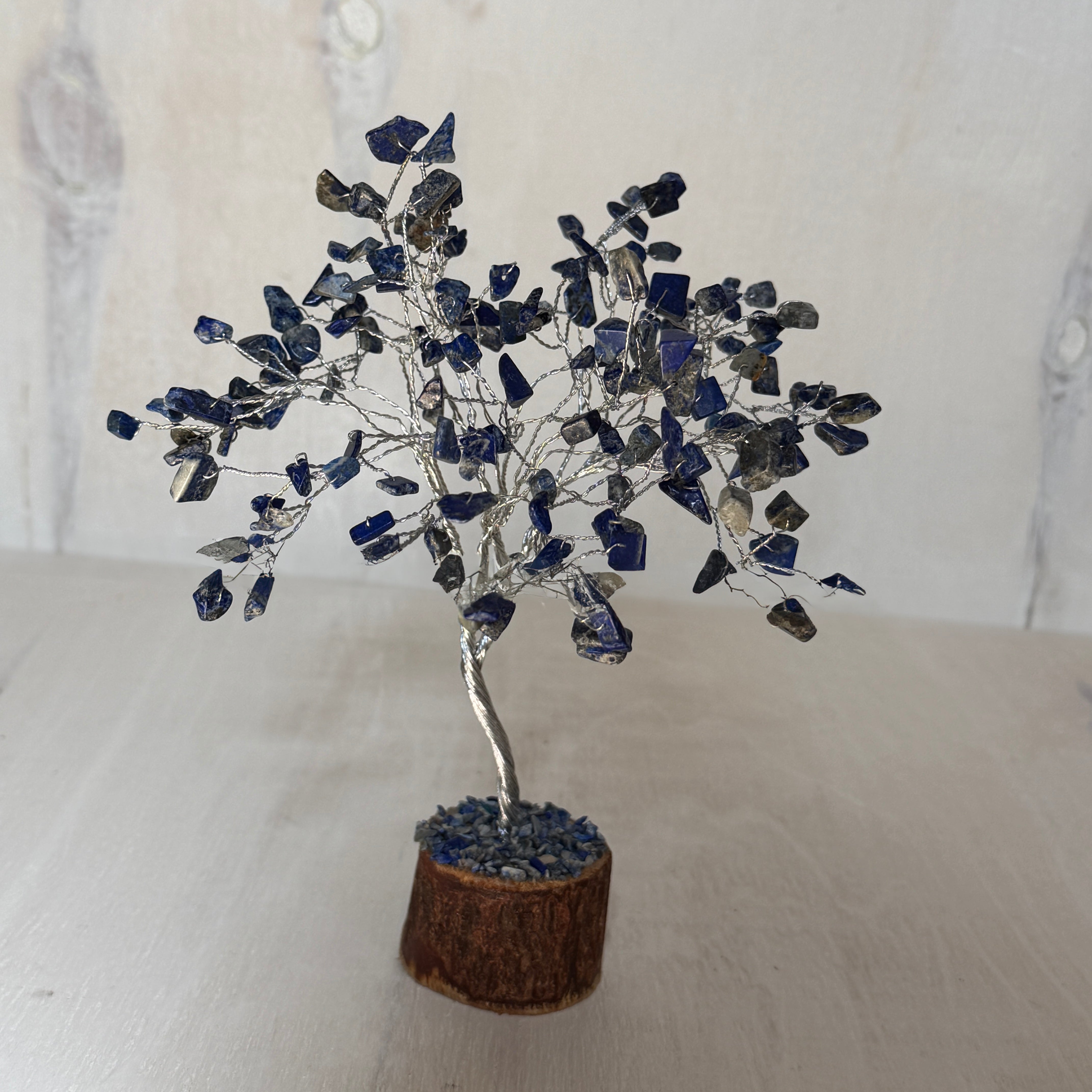 Lapis Lazuli Gemstone Tree of Life - 160 Beads | Feng Shui Decor