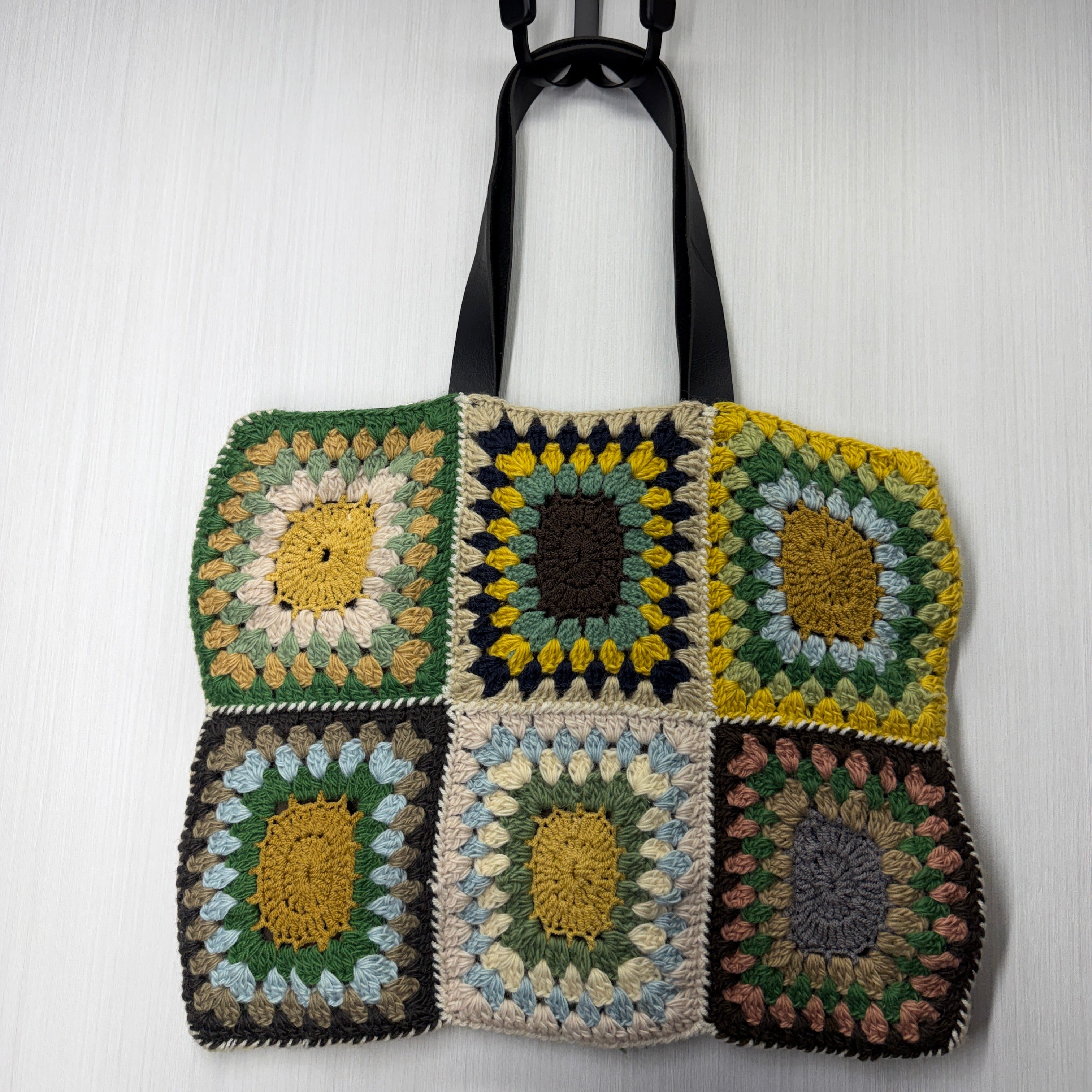 Crochet Market Bag - Granny Square - 108