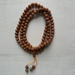 108 Bodhichitta Bead Meditation Mala - Yellow Cord