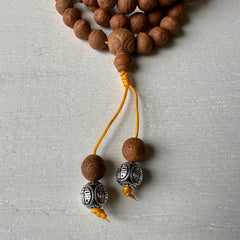 108 Bodhichitta Bead Meditation Mala - Yellow Cord