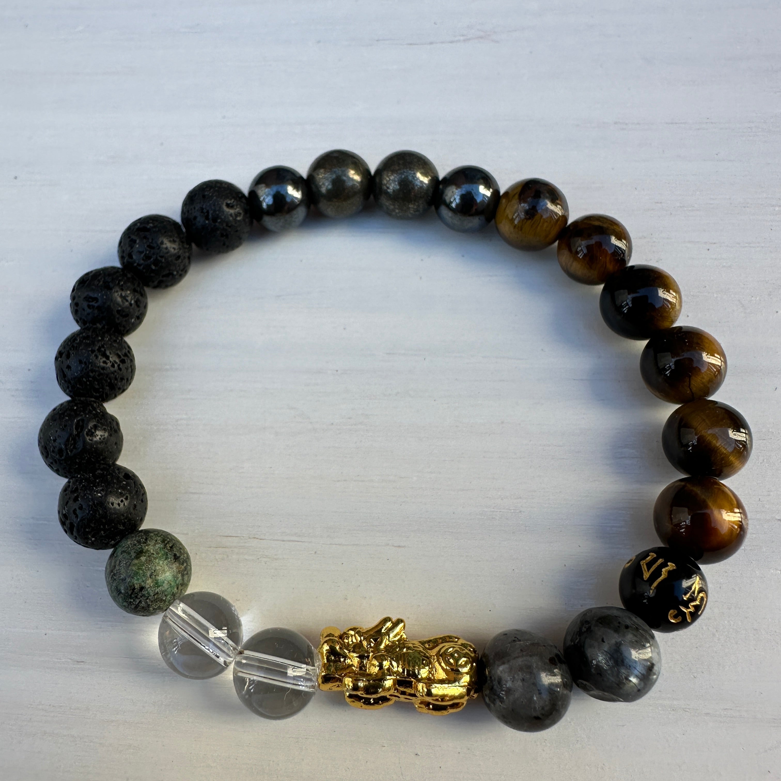 Power Healing Crystal + Pixiu Dragon Bracelet - Guardian