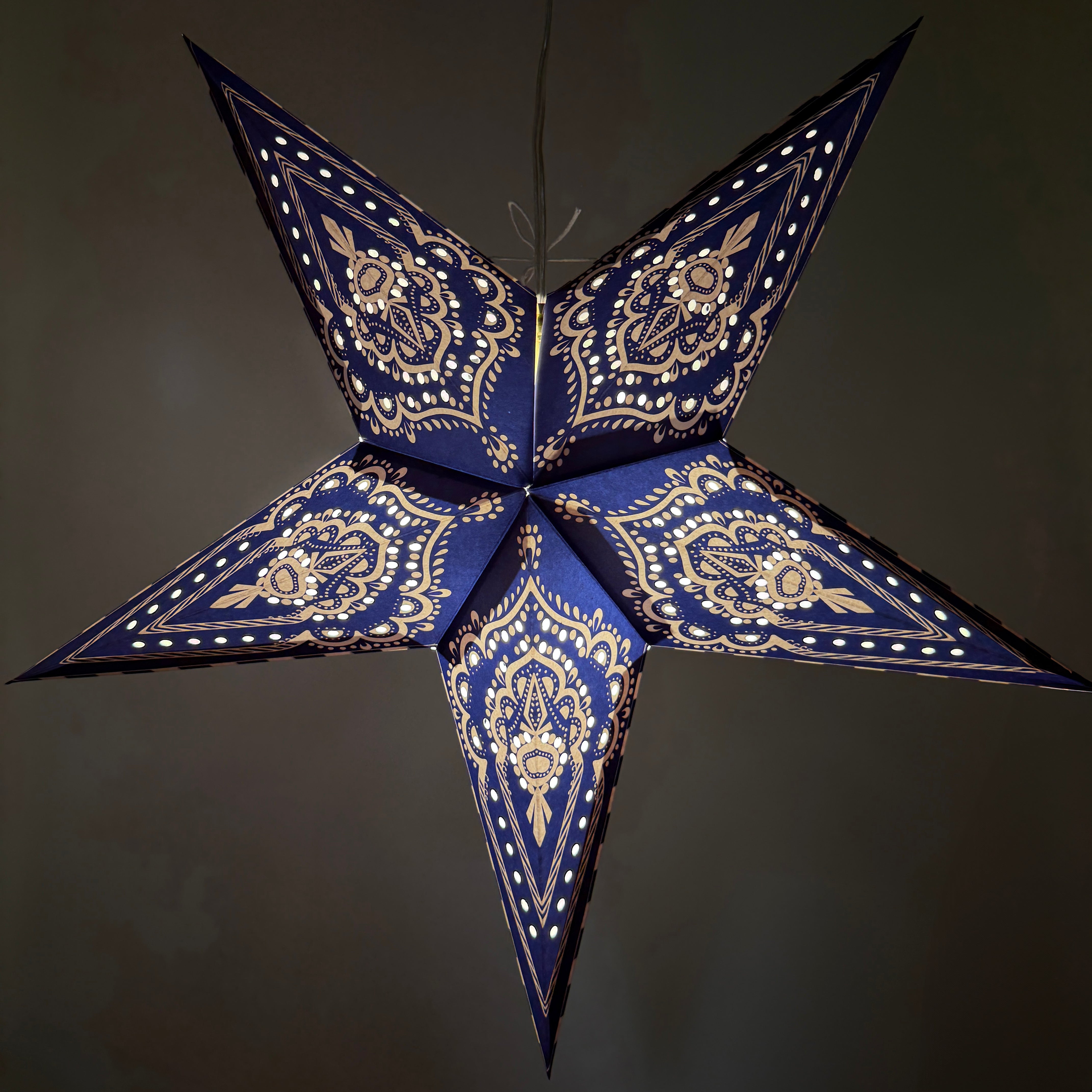 Origami Paper Star Lantern - Tranquil Sky