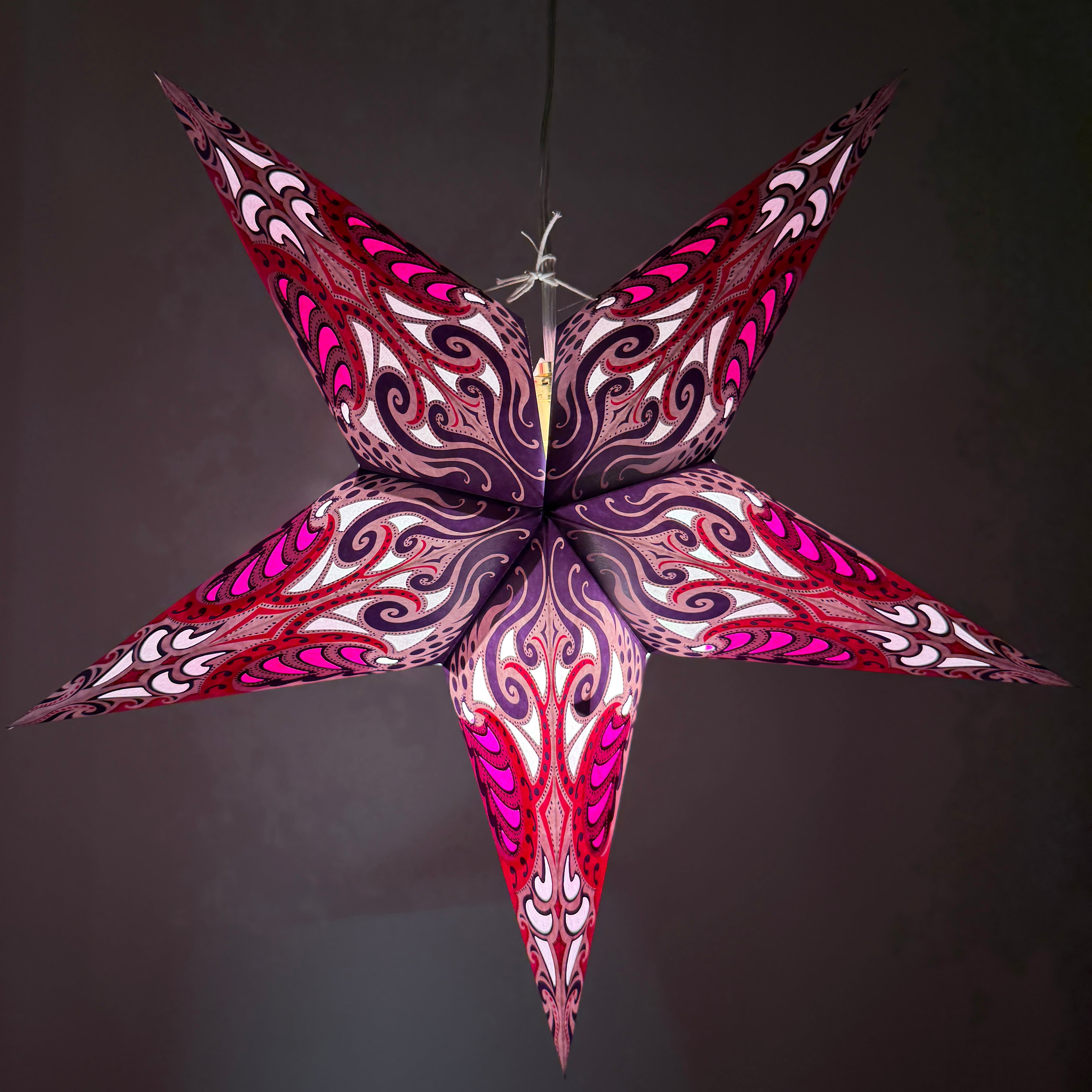 Origami Paper Star Lantern - Lavender Moonlight