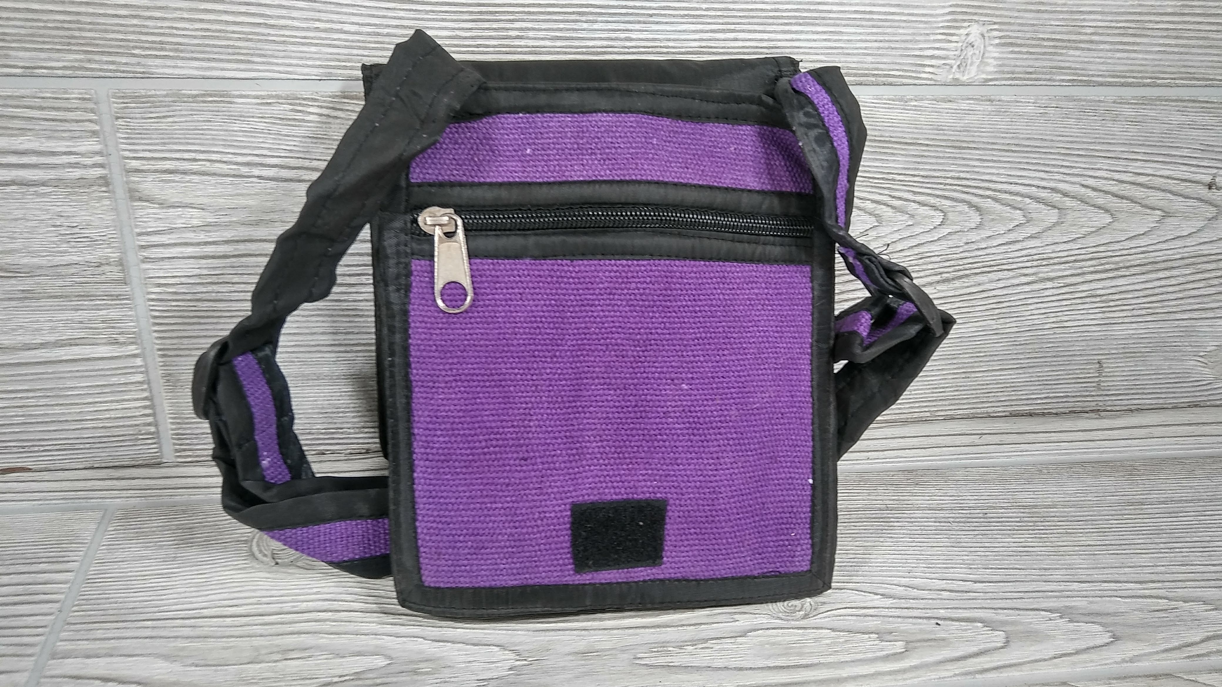 Small Purple Cotton Bag- Handmade in Nepal