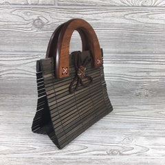 Natural Eco-Friendly Bamboo Bag - Small - Brown
