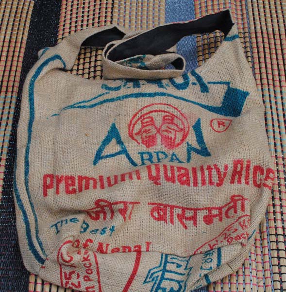 Handmade Hobo Boho Cotton Crossbody Bag - 109