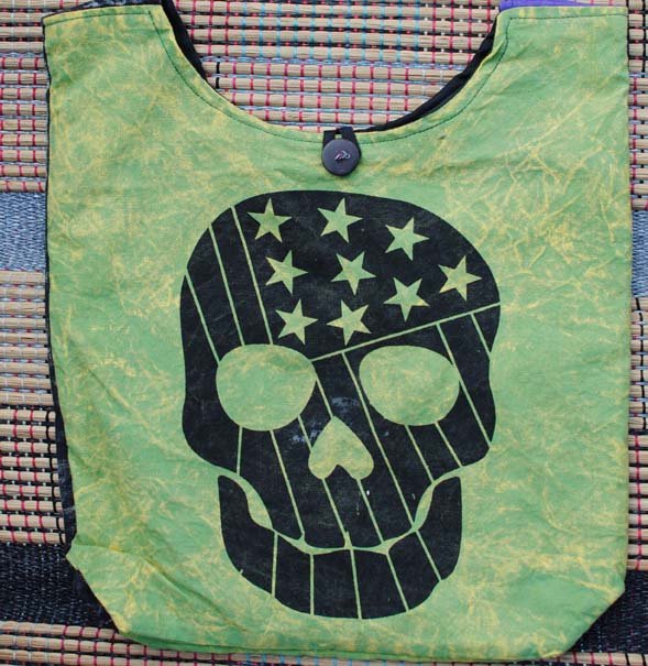 Handmade Hobo Boho Cotton Crossbody Bag - 104