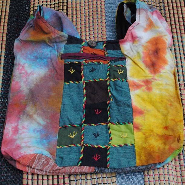 Handmade Hobo Boho Cotton Crossbody Bag - 106