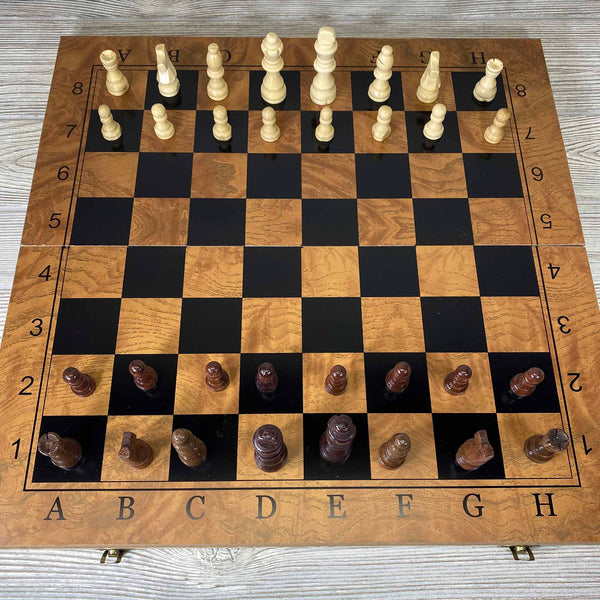 Jogo De Tabuleiro 3 Em 1 Chess Set Pequeno