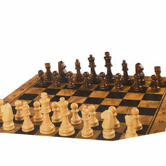 Wooden Chess Set / 3-in-1 Game Set - Mini