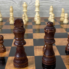 Wooden Chess Set / 3-in-1 Game Set - Small