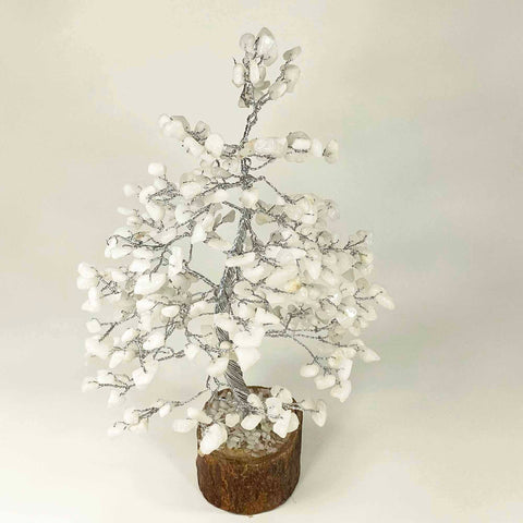 Feng Shui Gemstone Tree of Life - 300 Beads - Milk Quartz