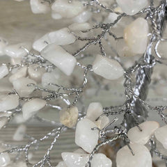 Feng Shui Gemstone Tree of Life - 300 Beads - Milk Quartz