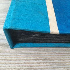 Handmade Paper Photo Album Journal - Small - Jewel Aqua Blue