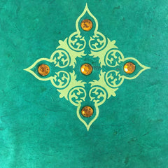 Handmade Paper Photo Album Journal - Small - Jewel Green