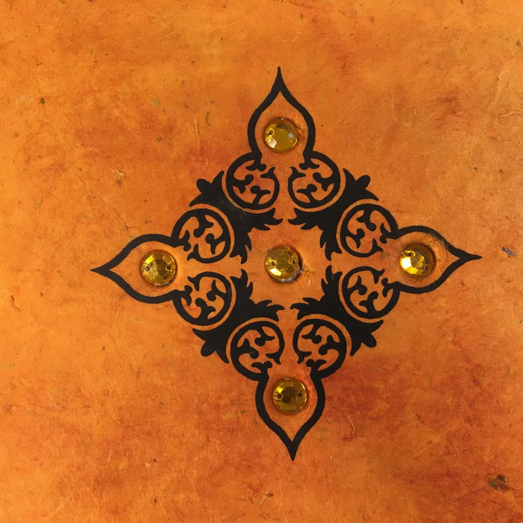 Handmade Paper Photo Album Journal - Small - Jewel Orange