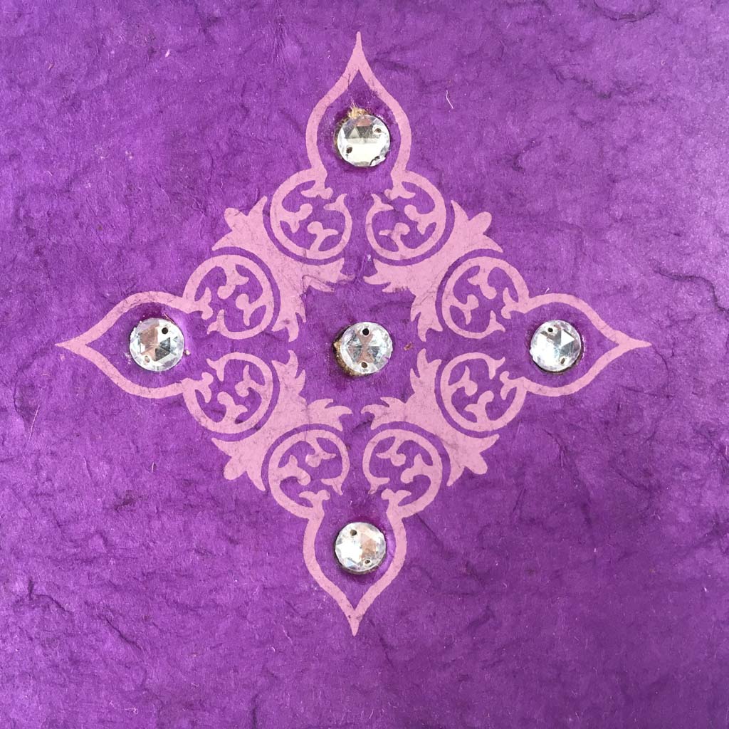 Handmade Paper Photo Album Journal - Small - Jewel Purple