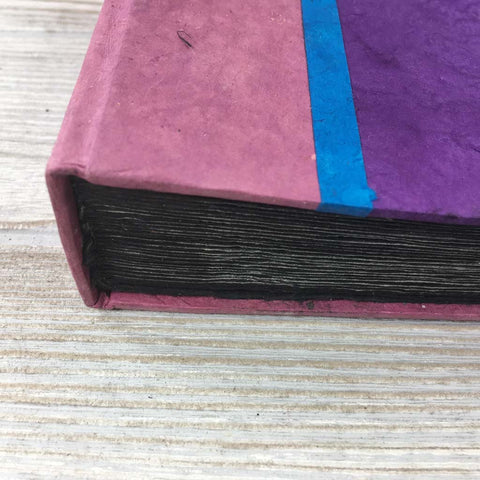 Handmade Paper Photo Album Journal - Small - Jewel Purple