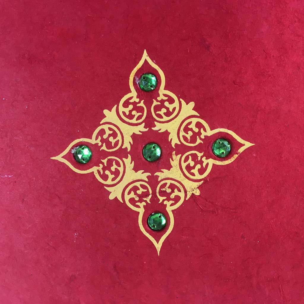 Handmade Paper Photo Album Journal - Small - Jewel Red