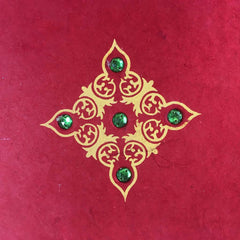 Handmade Paper Photo Album Journal - Small - Jewel Red