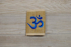 Hemp Bi-Fold Wallet - Blue Om