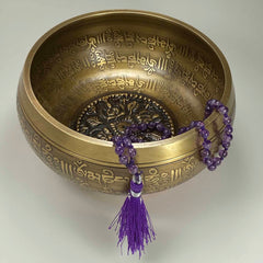 108 Japa Mala Meditation Necklace - Amethyst