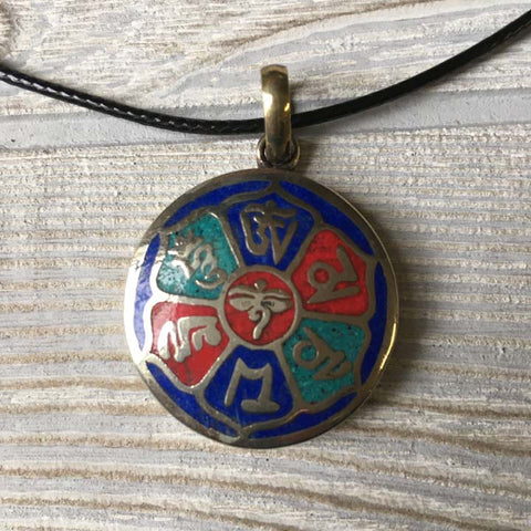 Tibetan Silver Pendant Necklace - Tibetan Chant