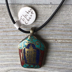 Tibetan Silver Pendant Necklace - Tibetan Chant