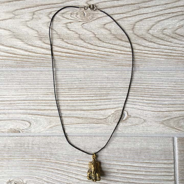 Tibetan Silver Pendant Necklace - Ganesh