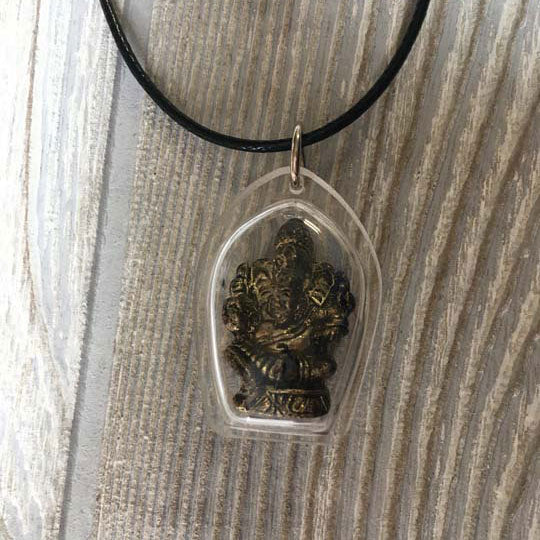 Tibetan Silver Pendant Necklace - Ganesh