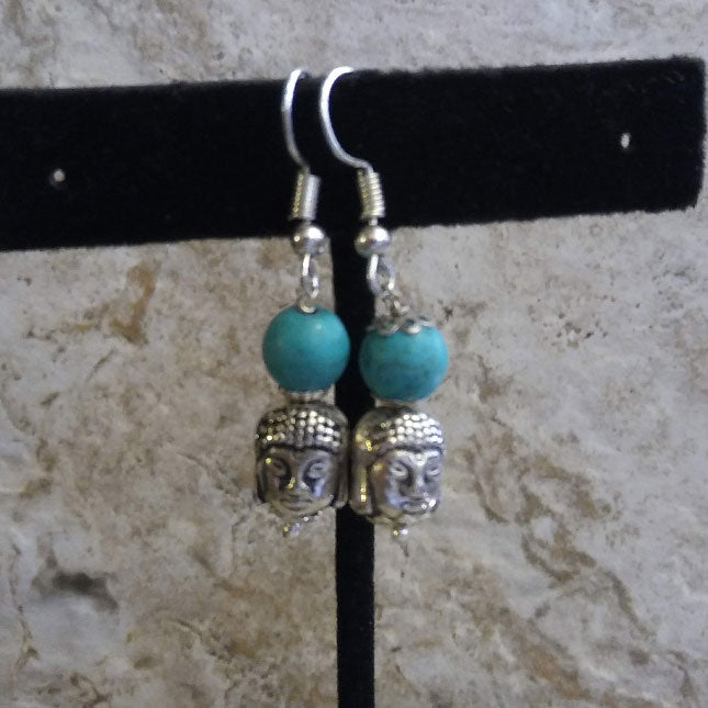 Handmade Tibetan Silver Earrings