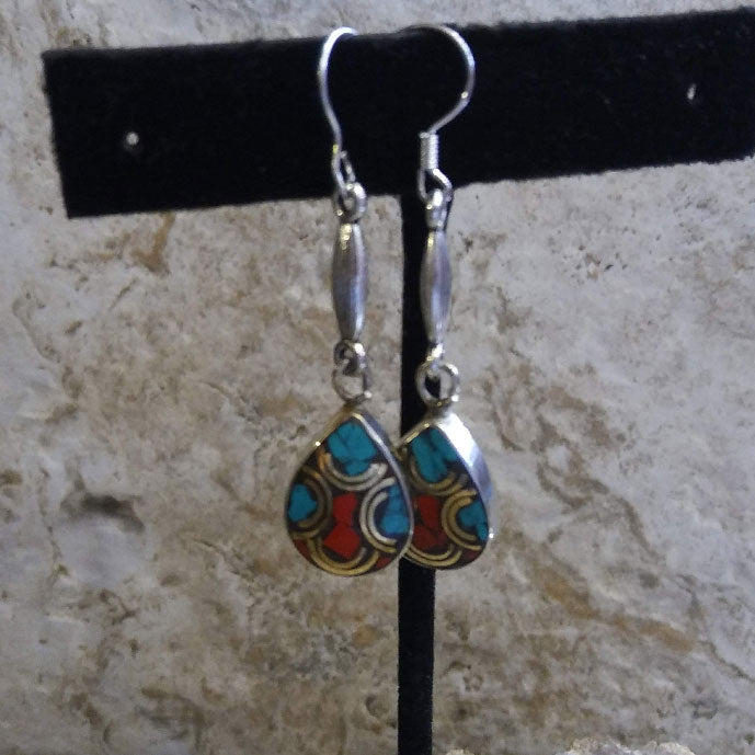 Handmade Tibetan Silver Earrings