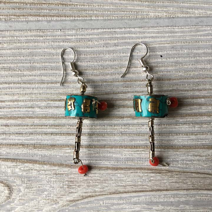 Handmade Tibetan Silver Earrings