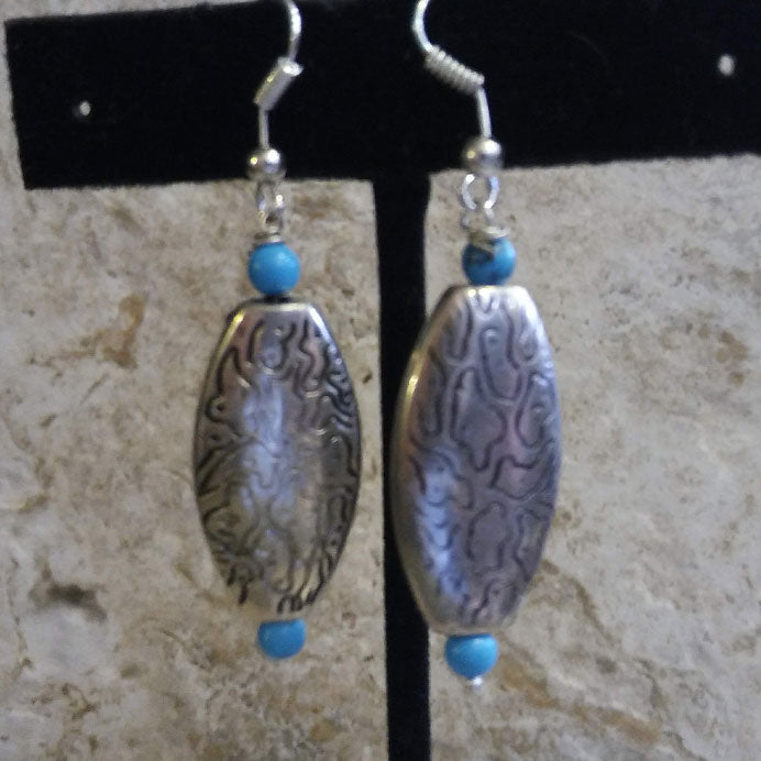 Handmade Tibetan Silver Earrings