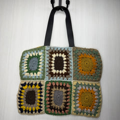 Crochet Market Bag - Granny Square - 108