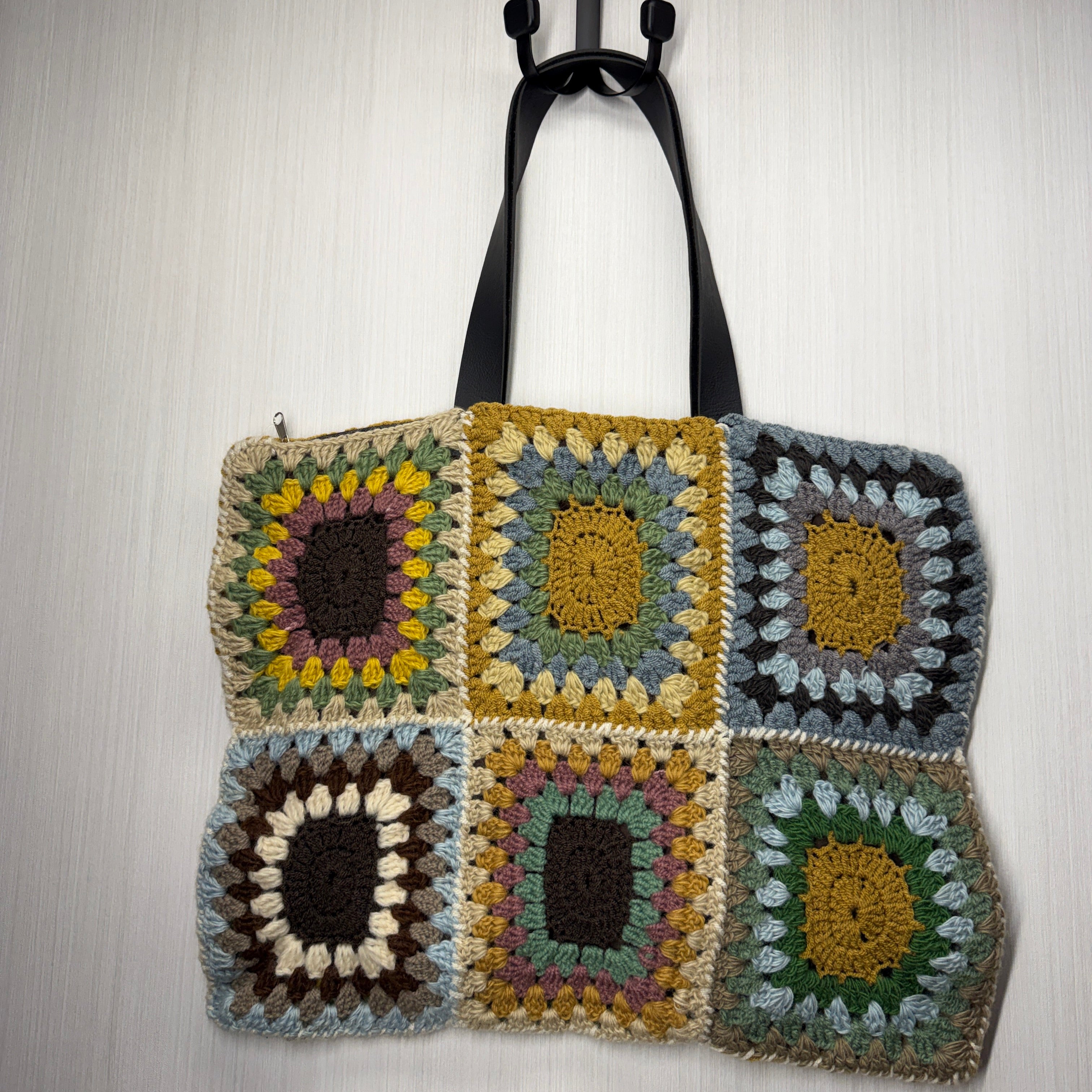 Crochet Market Bag - Granny Square - 110