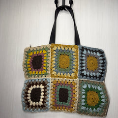 Crochet Market Bag - Granny Square - 110