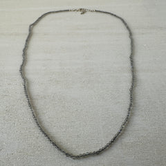 Labradorite Gemstone Crystal Sterling Silver Necklace / Bracelet - 18"