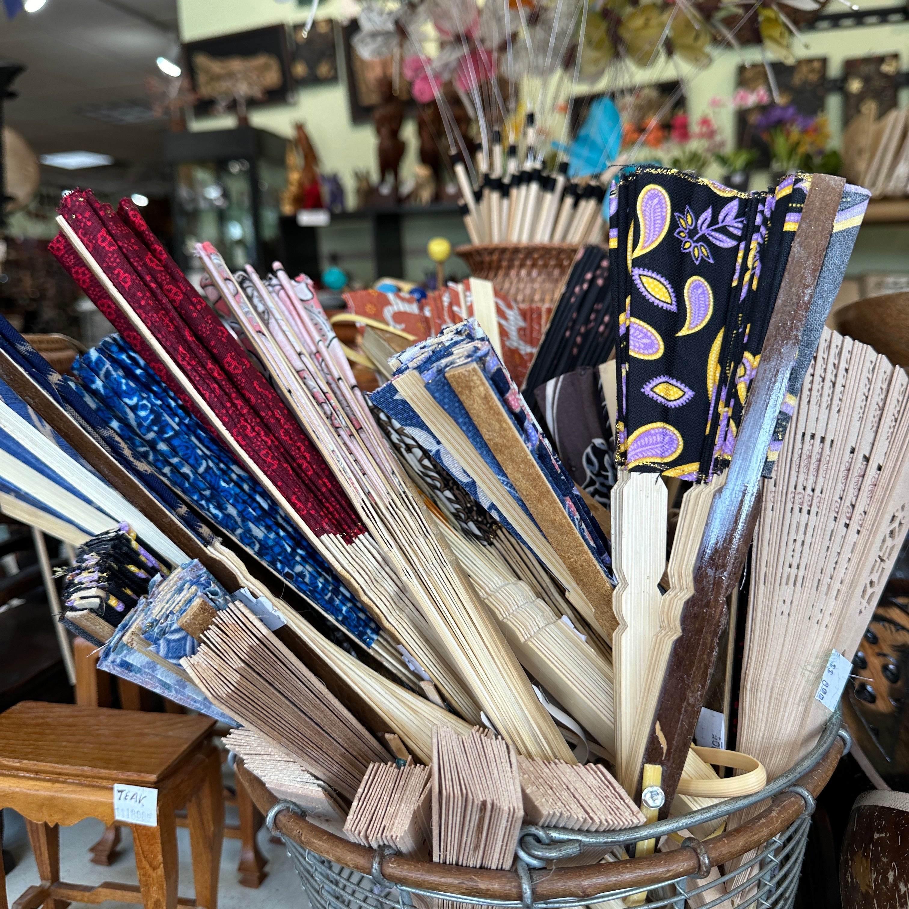 Handmade Batik & Hand Painted Fans