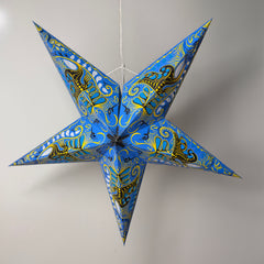 Origami Paper Star Lantern - Blue Apatite