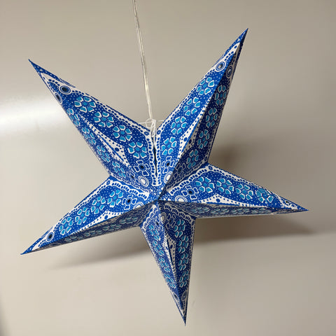 Origami Paper Star Lantern - Mystic Aqua