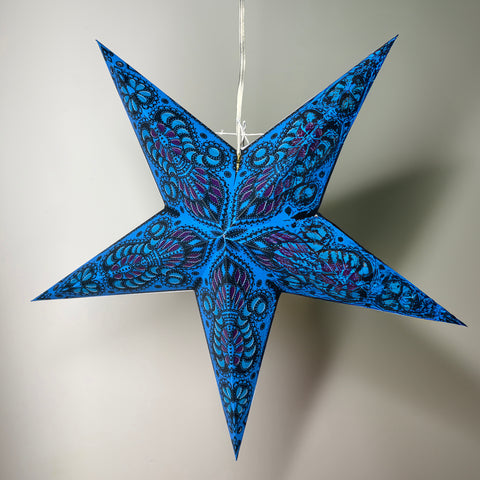 Origami Paper Star Lantern - Midnight Amethyst