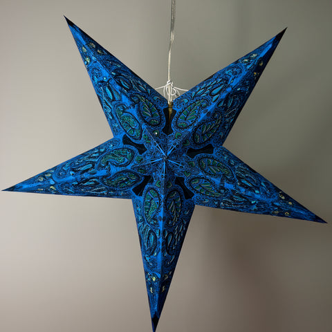 Origami Paper Star Lantern - Lapis Jade
