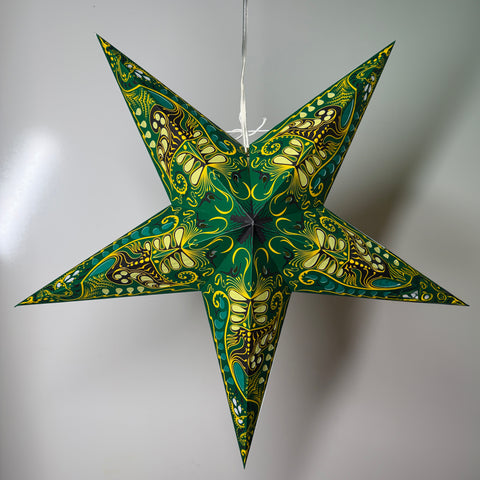 Origami Paper Star Lantern - Green Harmony