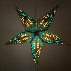 Origami Paper Star Lantern - Green Harmony