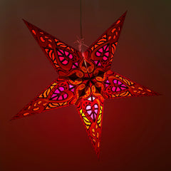 Origami Paper Star Lantern - Rose Quartz Trance