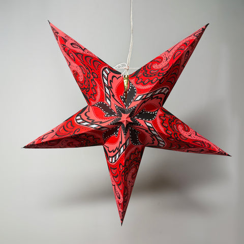 Origami Paper Star Lantern - Red Eclipse
