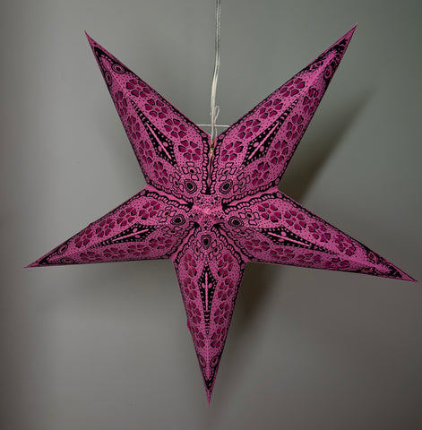 Origami Paper Star Lantern - Flamingo Bliss