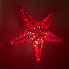 Origami Paper Star Lantern - Flamingo Bliss