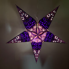 Origami Paper Star Lantern - Amethyst Wisdom